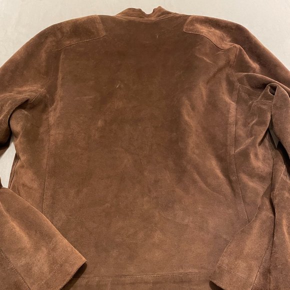Club Monaco Suede Leather Jacket Men's Medium - Picture 2 of 5